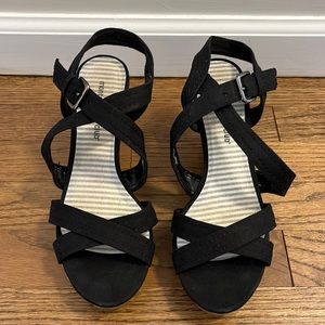 Black Wedges by Montego Bay Club